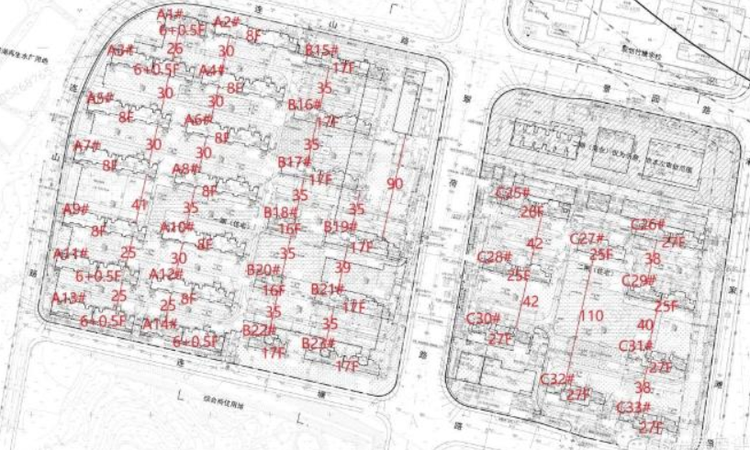 城发恒伟·洋湖映2009楼层平面图