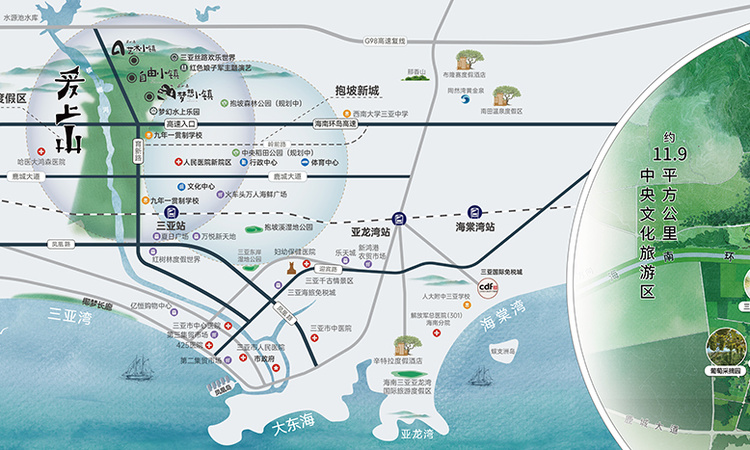 爱上山·梦想小镇交通图