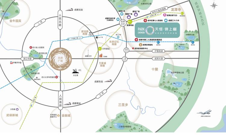 天恒·锦上樾交通图