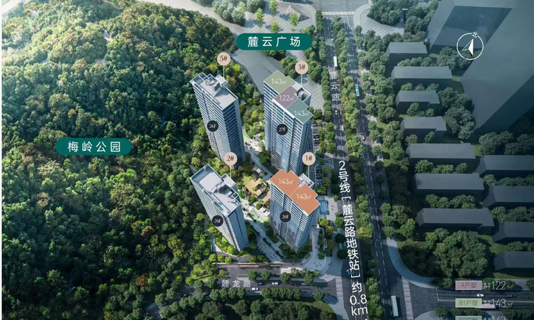 绿城梅溪半山效果图