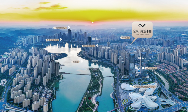 绿城梅溪半山交通图