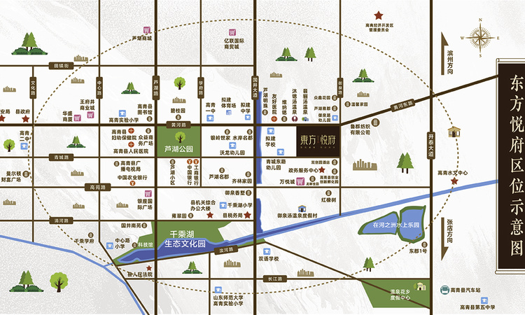 东方悦府周边配套图