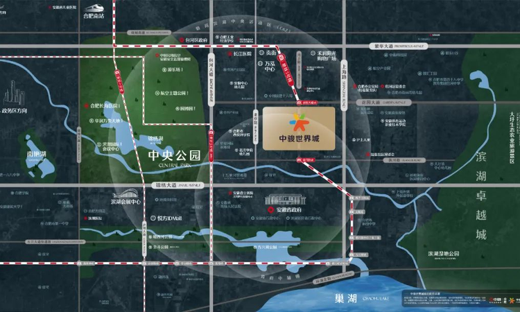 中骏世界城交通图