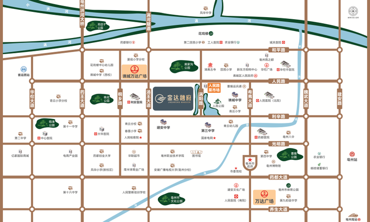 金达融府交通图