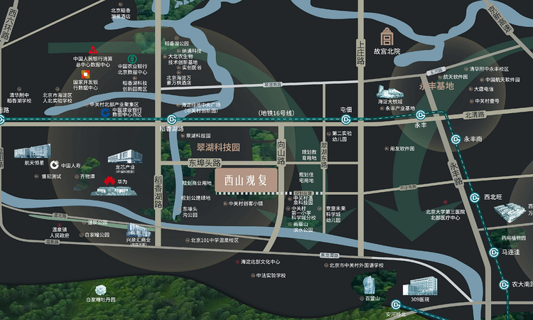 中海中旅·翠湖玖章交通图