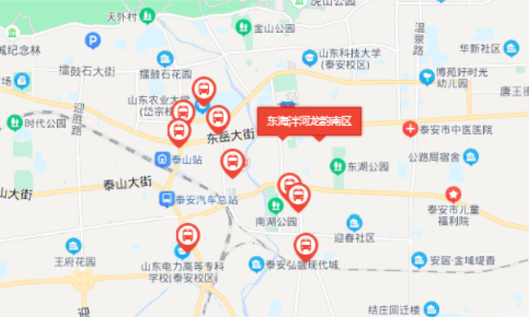 东海泮河龙韵南区交通图