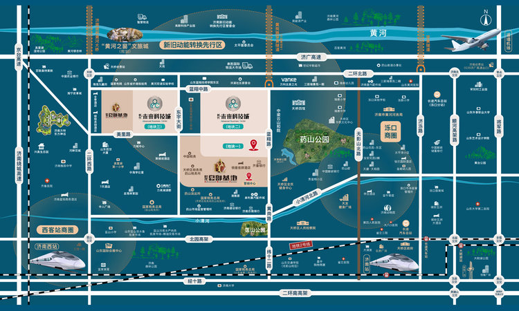 时代未来科技城交通图