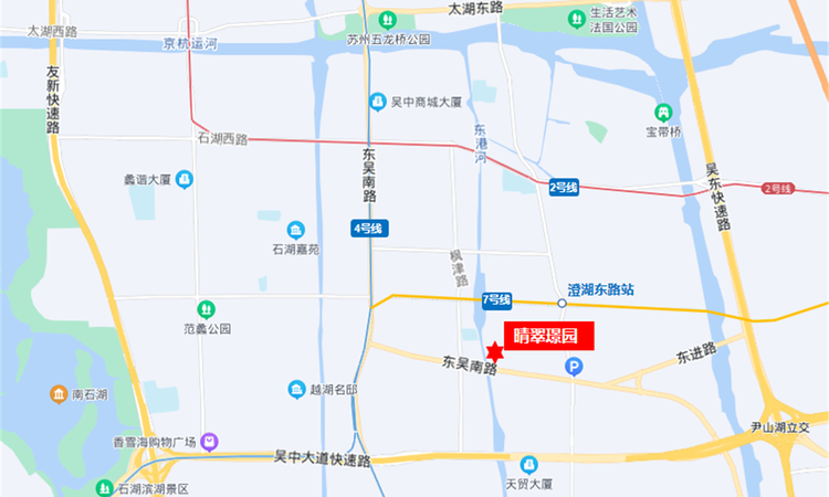 晴翠璟园交通图