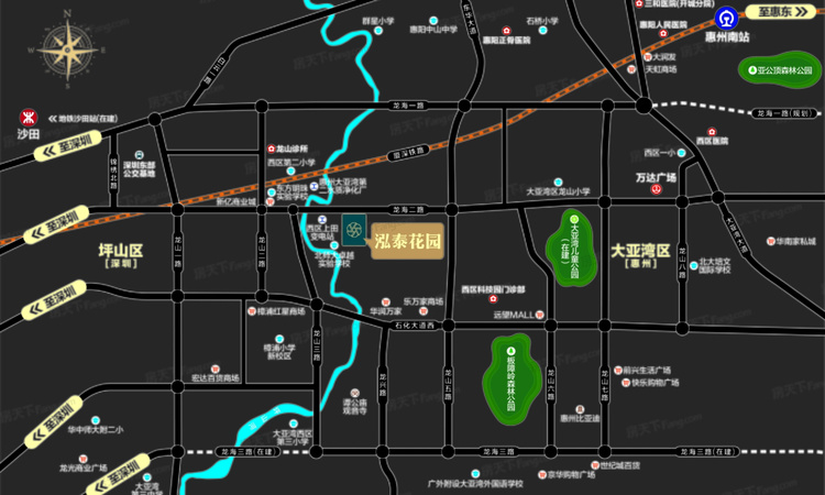 泓泰花园交通图