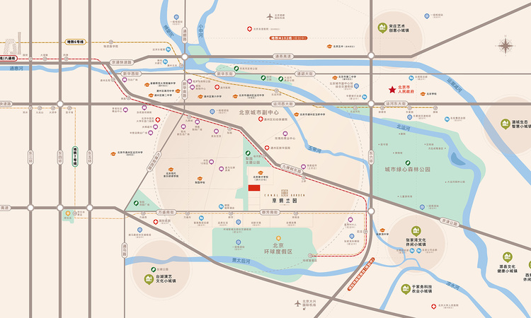 能建·京玥兰园交通图