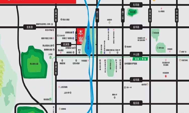 河滨景苑交通图