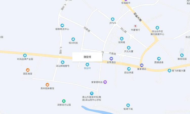 深汕创业村交通图