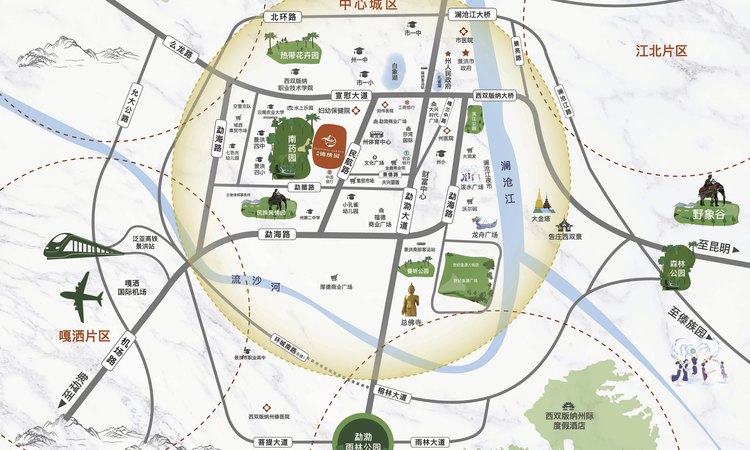 锦绣园交通图