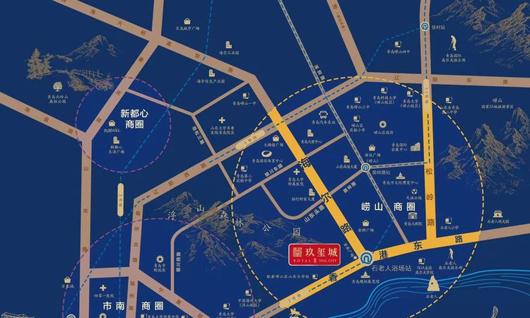 银丰玖玺城·珺府交通图