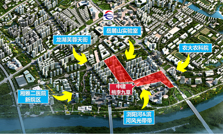 中建桃李九章周边配套图