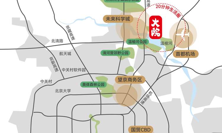 观承别墅·大院交通图
