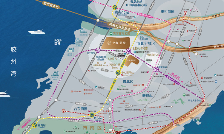 中海寰宇时代|雲境交通图