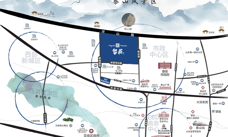 留莊交通图