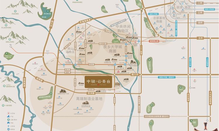 中骏·学仕台交通图