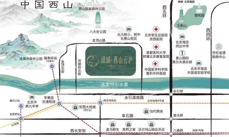 绿城·西山云庐交通图