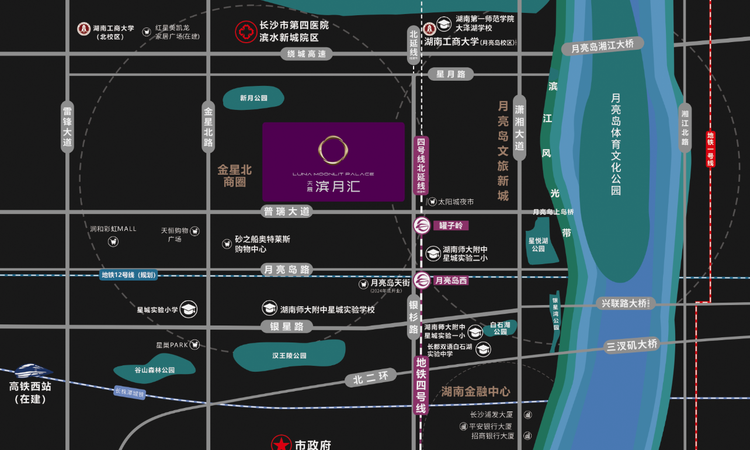 天晟滨月汇交通图