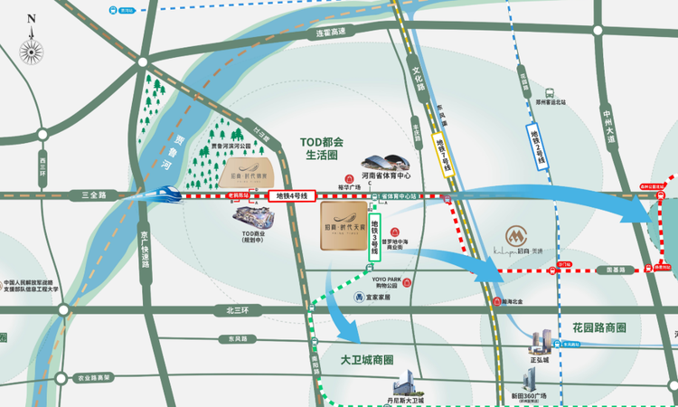 招商·时代天宸交通图