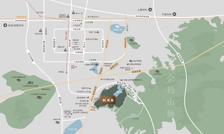 桃源里交通图
