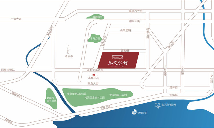 秦文公馆交通图