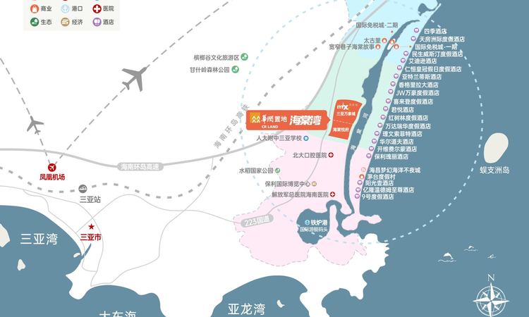华润海棠湾交通图
