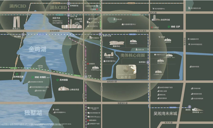 苏州绿城沁百合周边配套图