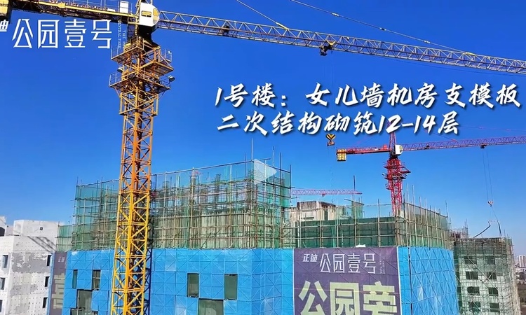 正迪公园壹号施工进度图