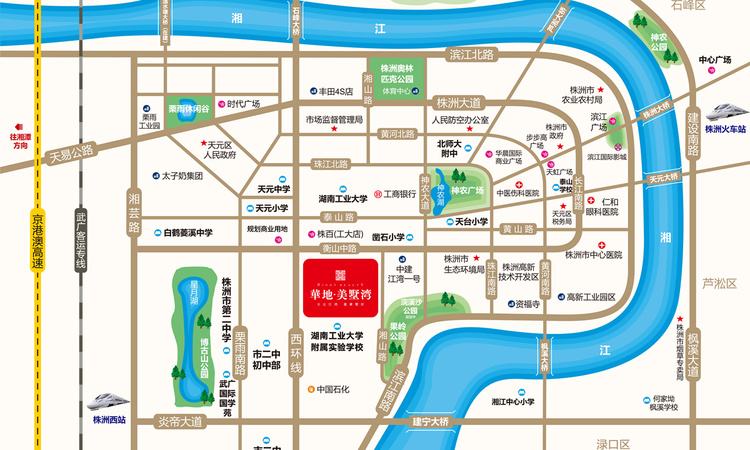 华地美墅湾交通图