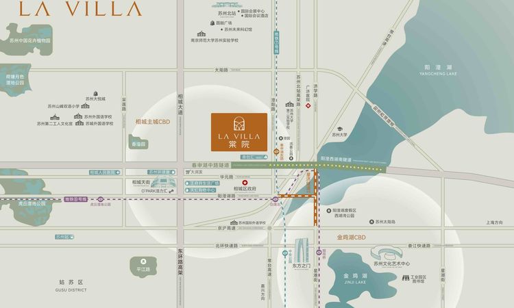 旭辉棠院交通图