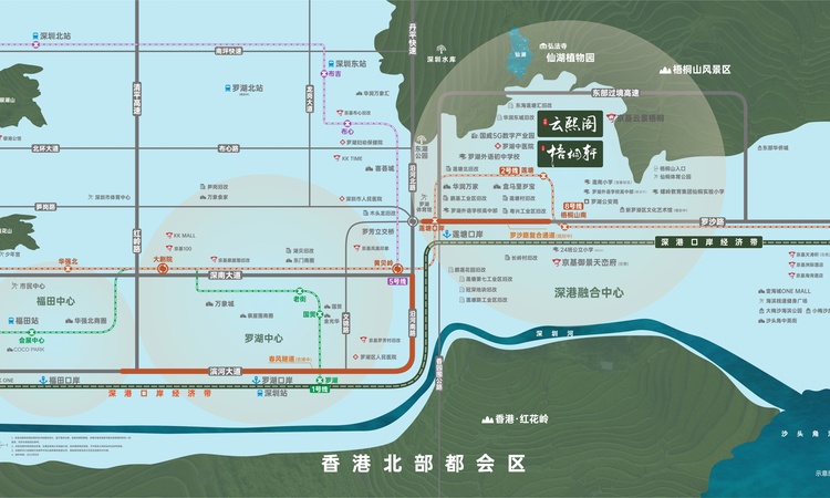 京基云熙阁交通图