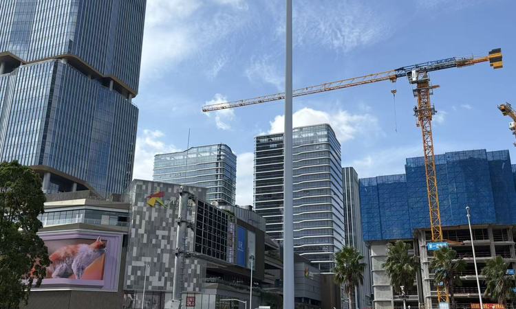 中粮·铂悦壹号施工进度图