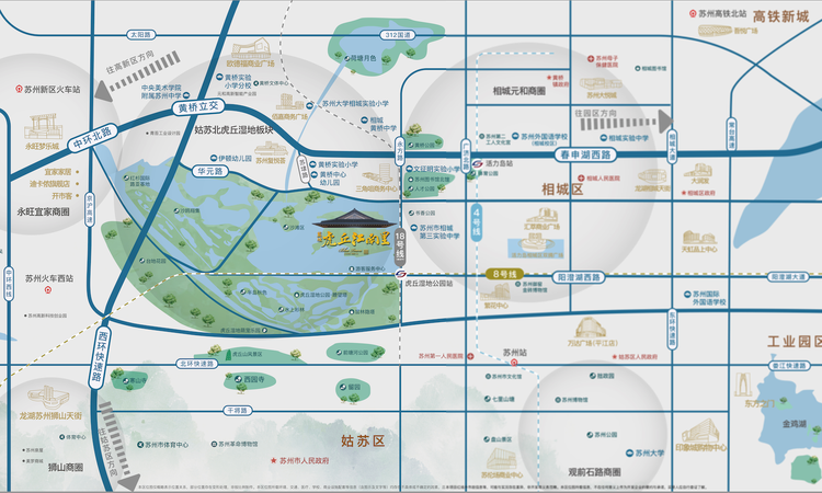 虎丘江南里交通图