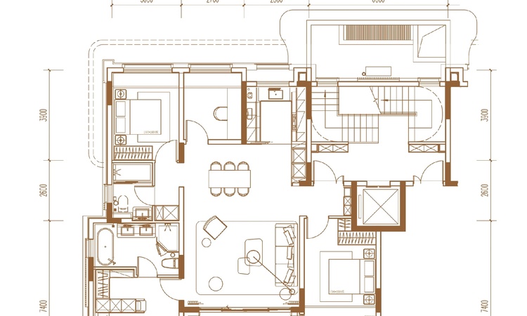 中建壹品·外滩元境楼层平面图
