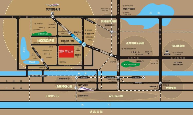 五矿吉云台交通图