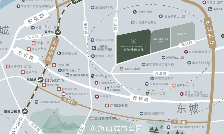 绿城桂语旗峰周边配套图