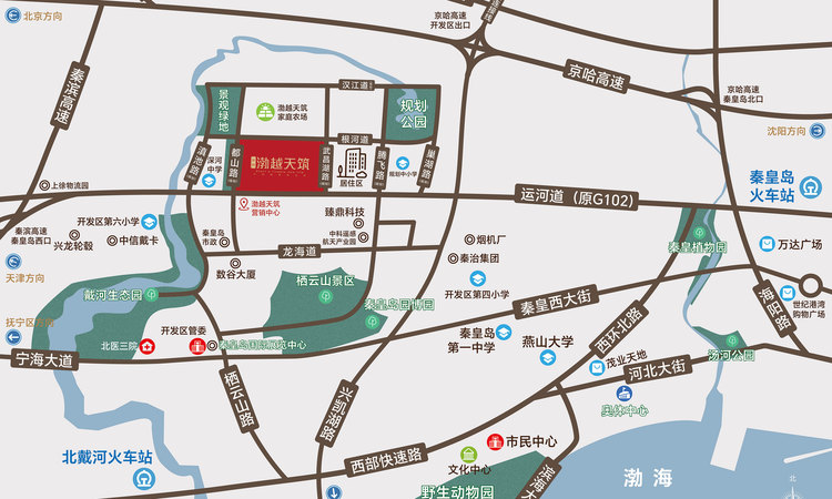 金泉·渤越天筑交通图