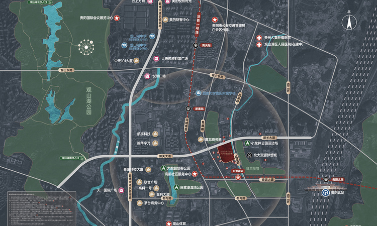 万科·都会印象交通图