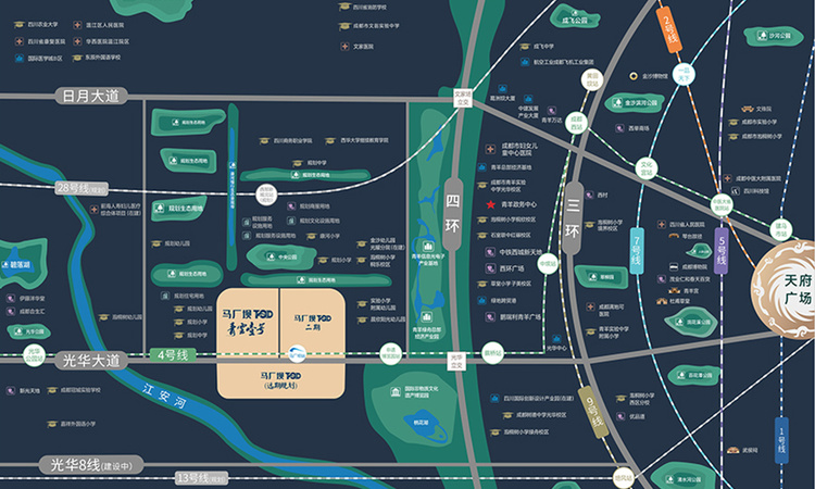 马厂坝TOD·青雲壹号交通图