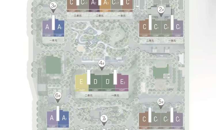 北京隅·西颂楼层平面图