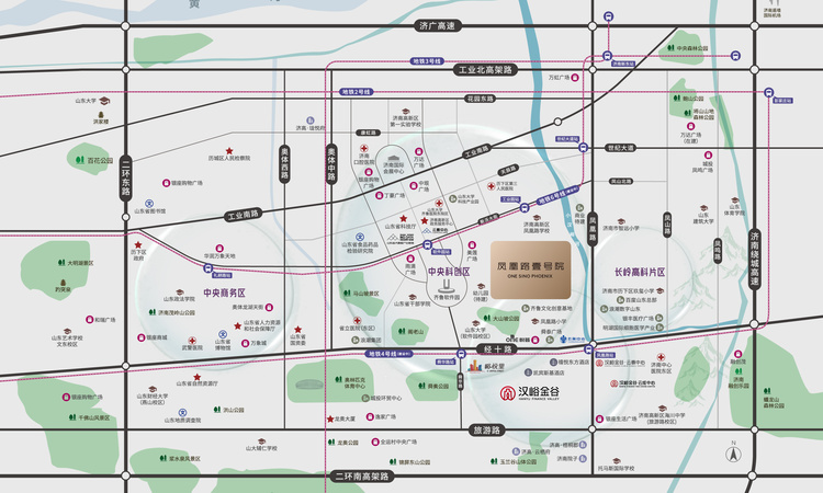 凤凰路壹号院周边配套图