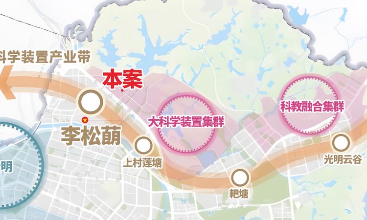  特发学府朗园交通图