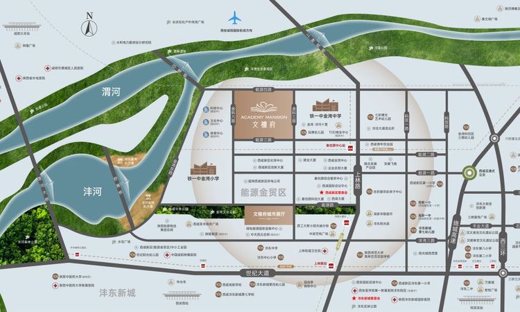 永晖文檀府交通图