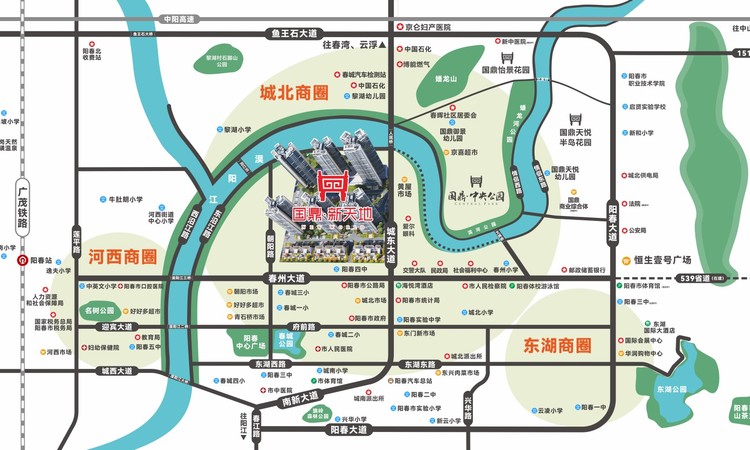 国鼎新天地交通图
