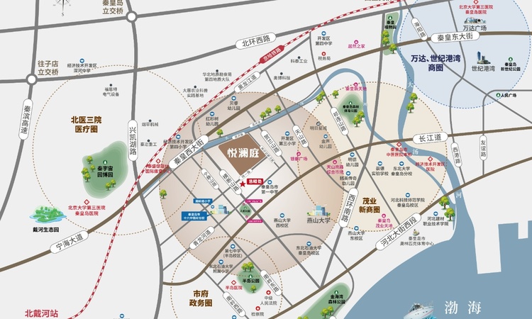 悦澜庭交通图