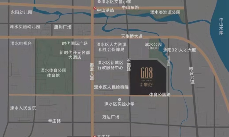 金地峯范交通图