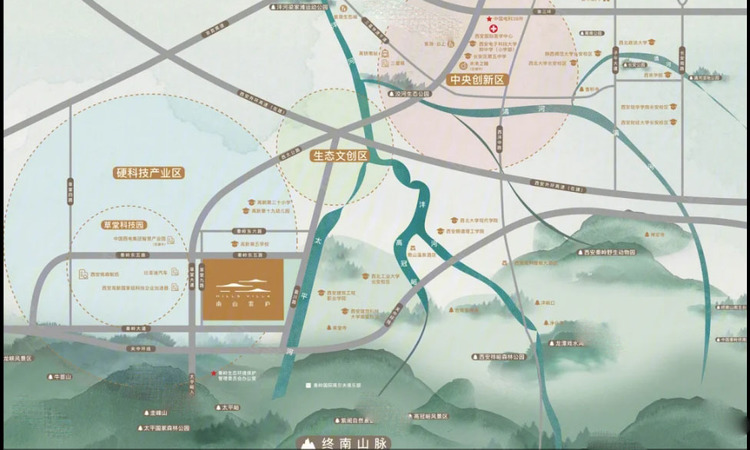 紫薇绿城·南山雲庐交通图